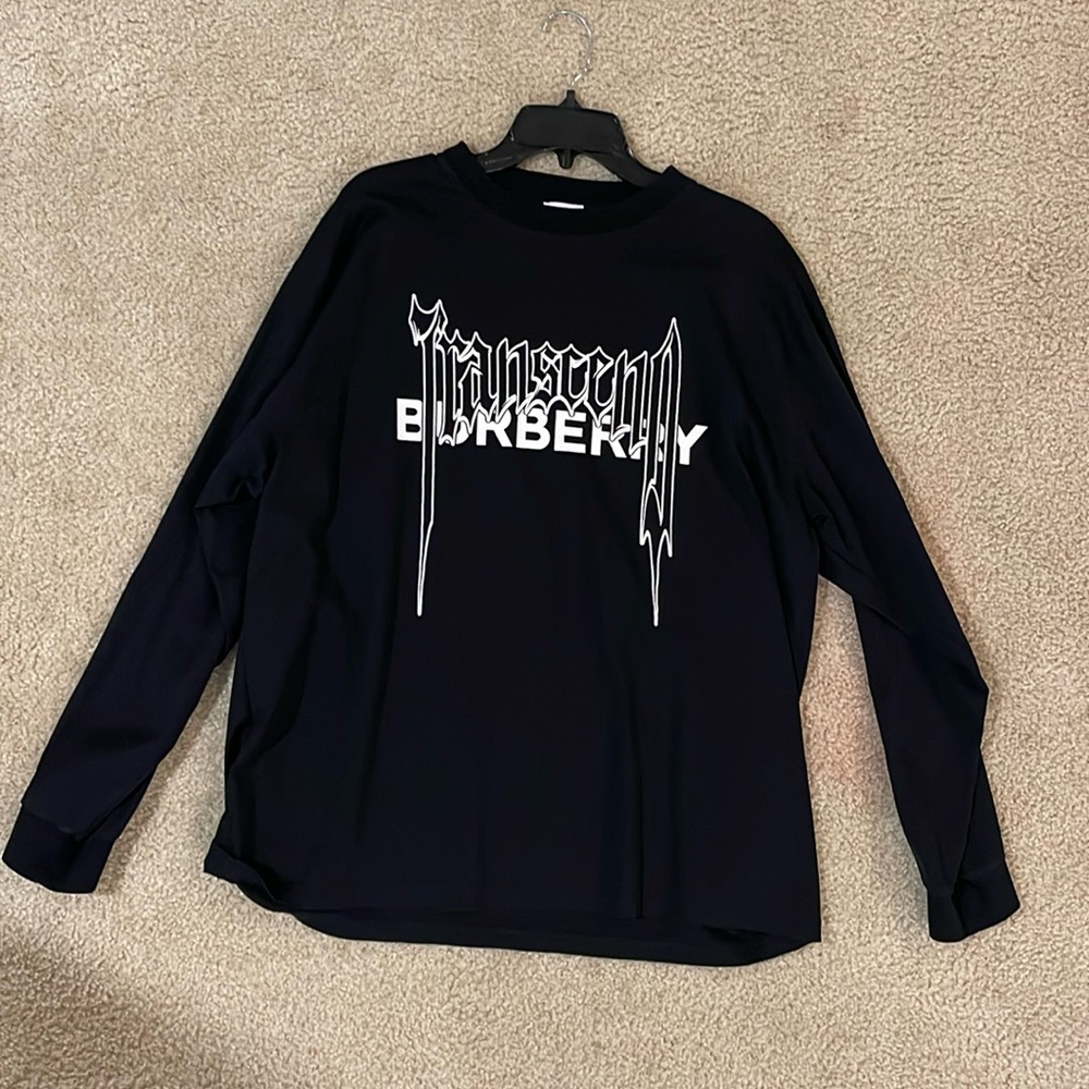 Burberry Black 'Transcend' Long Sleeve T-Shirt